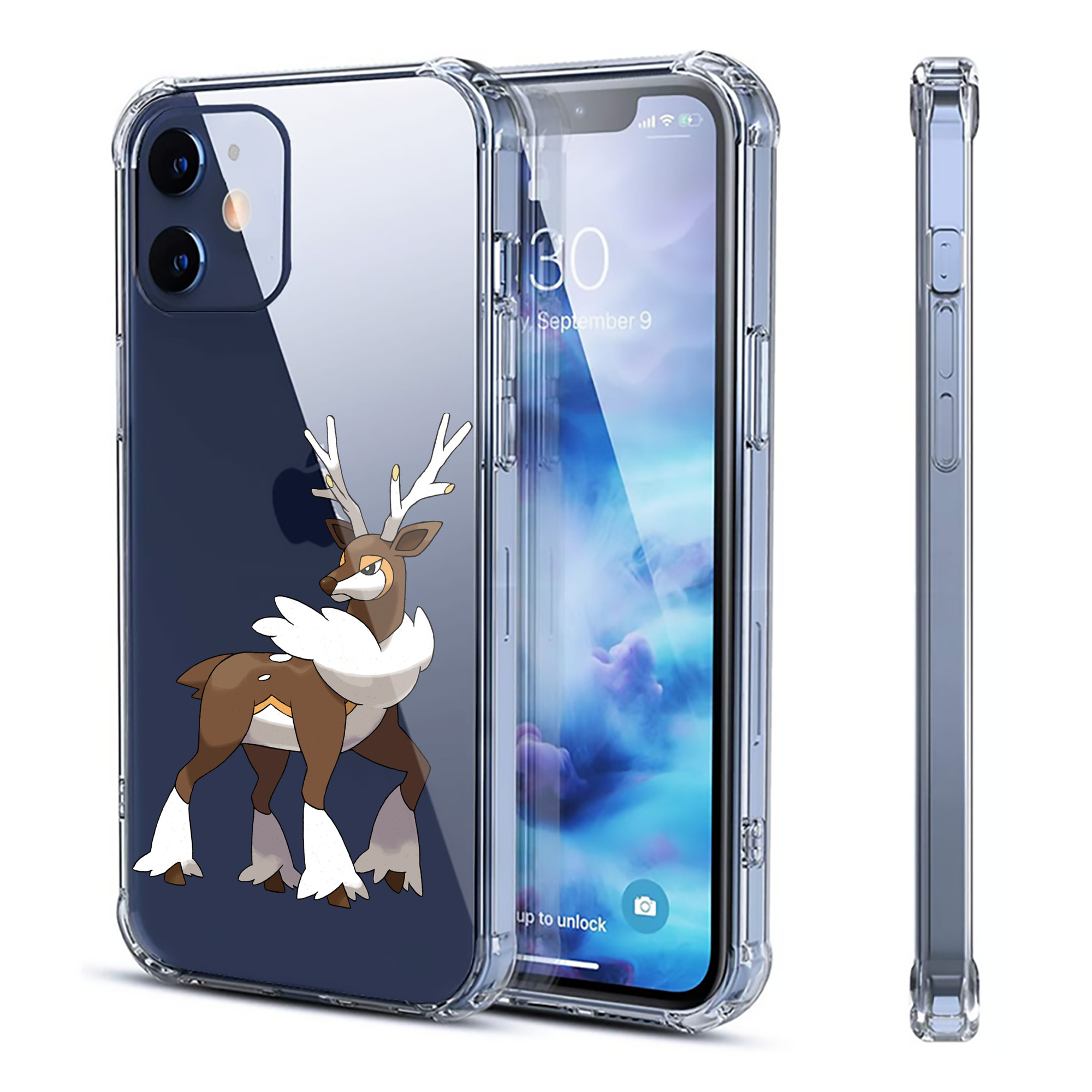 （画像用） ポケットモンスター Pokémon 【iPhone 12シリーズ対応】透明スマホケース（クリアソフトケース）